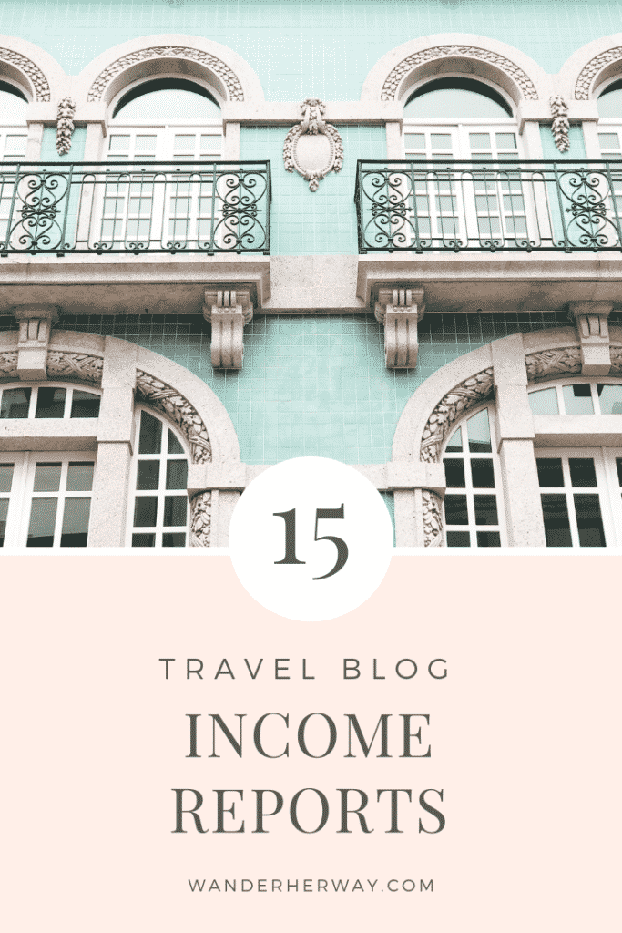 Travel Blog Income Report