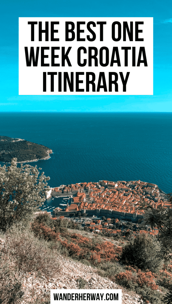 Best One Week in Croatia Itinerary